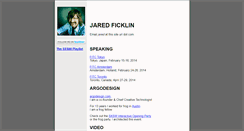 Desktop Screenshot of jaredficklin.com