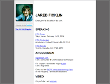 Tablet Screenshot of jaredficklin.com